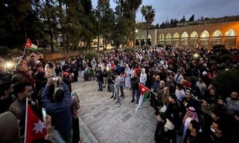 أردنيون يلبون نداء &quot;الفجر العظيم&quot; نصرة للمسجد الأقصى ودعماً للمقاومة