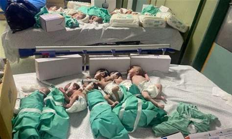 استشهاد 5 أطفال رضّع و7 مرضى في العناية المركزة بمستشفى الشفاء