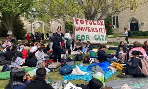 طلاب في جامعة “برينستون” الأميركية يضربون عن الطعام تضامنا مع غزة