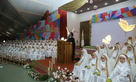 العلامة السيد علي فضل الله رعى حفل تكليف المحجبات في ثانوية الجواد (ع)