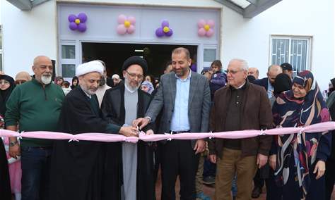 العلامة السيد علي فضل الله افتتح قاعة رياضية وحديقة ومعرضا في مجمع دوحة المبرات