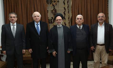 العلامة فضل الله استقبل وفد" اللواء" برئاسة الزميل صلاح سلام